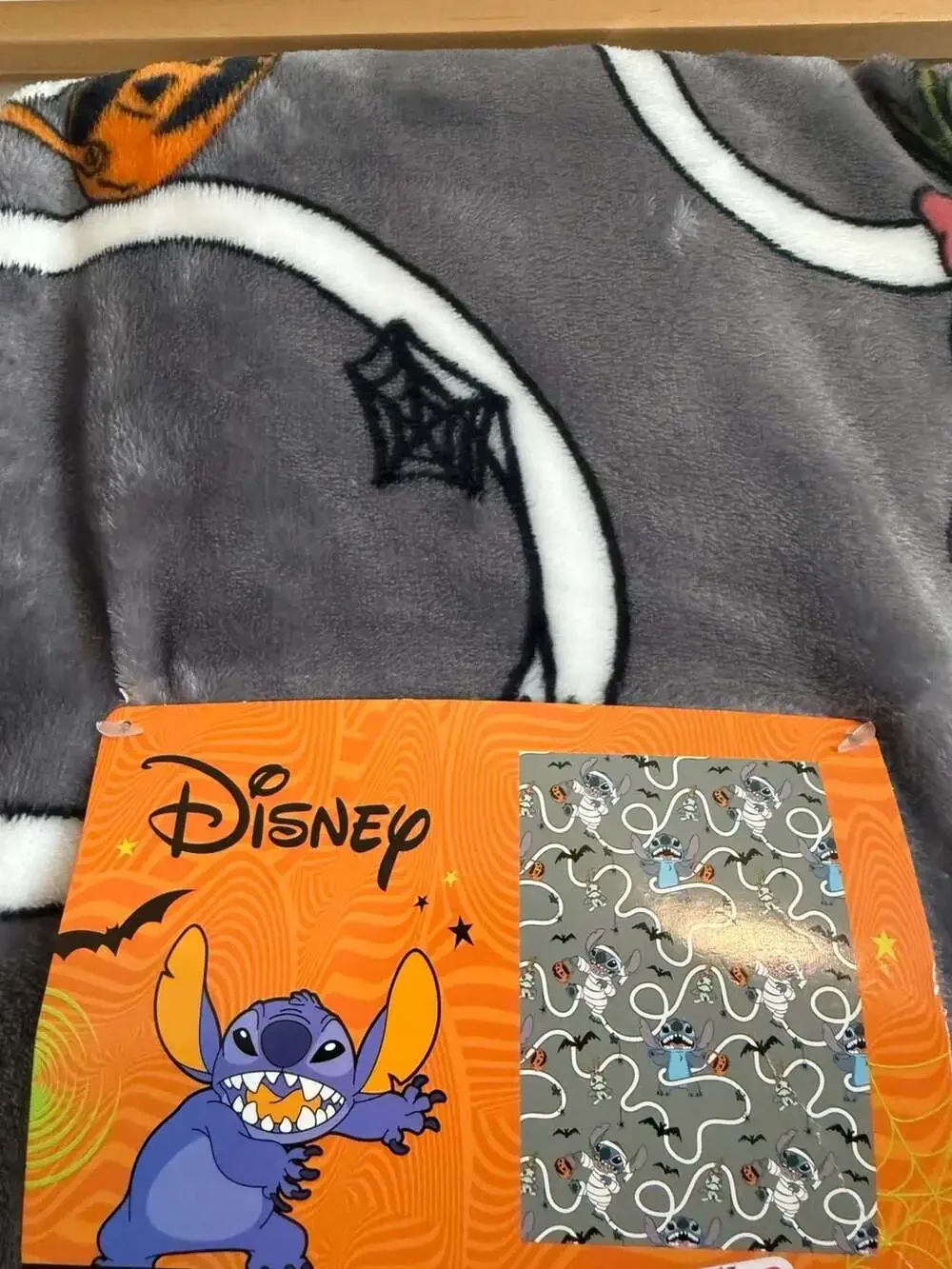 Disney Lilo & Stitch Halloween Mummy Costume Plush Throw Blanket 50 in x 70 in